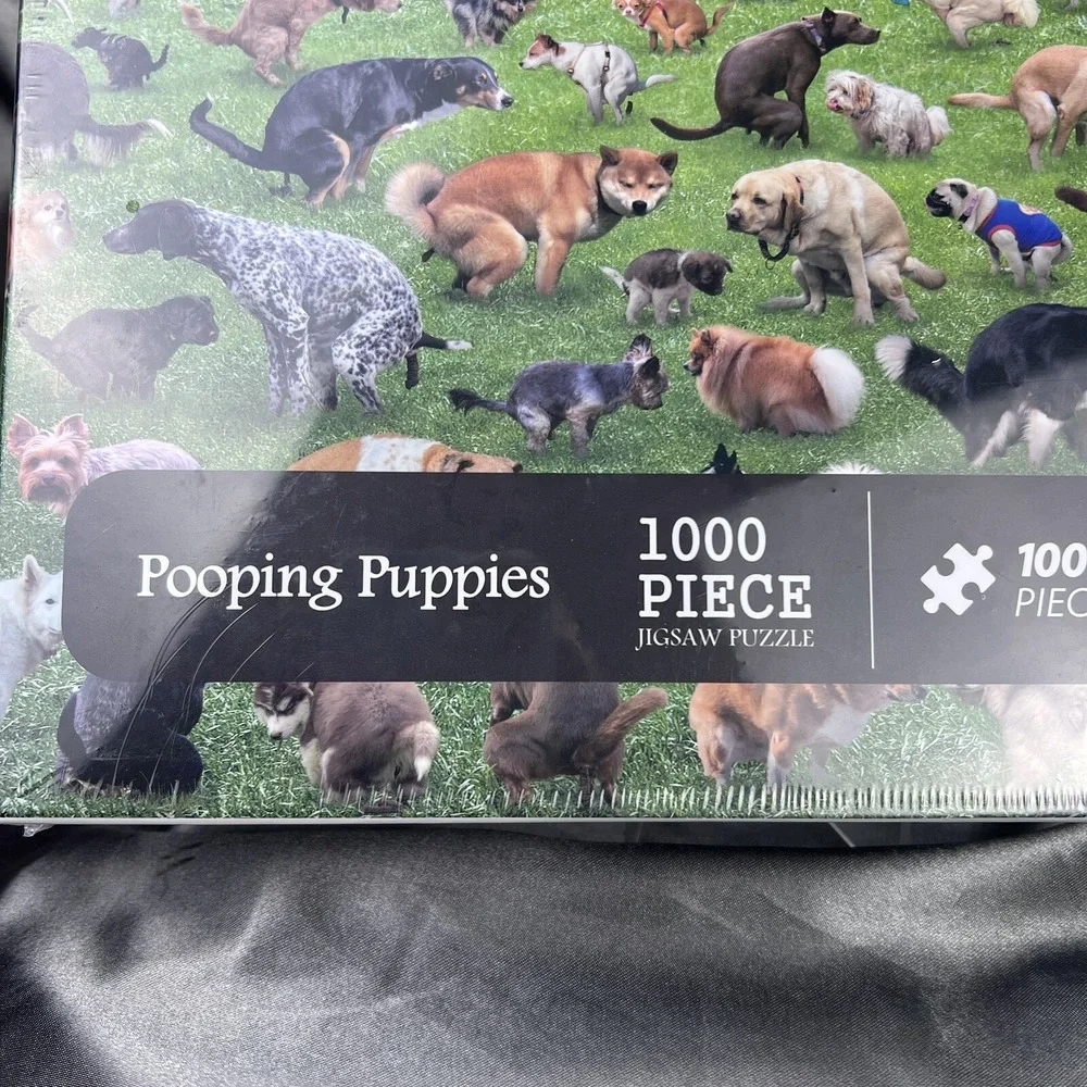 Pooping Puppies‎ 1000 Piece Jigsaw Puzzle 50x70 cm Dogs Gag Gift Funky Funny Toy